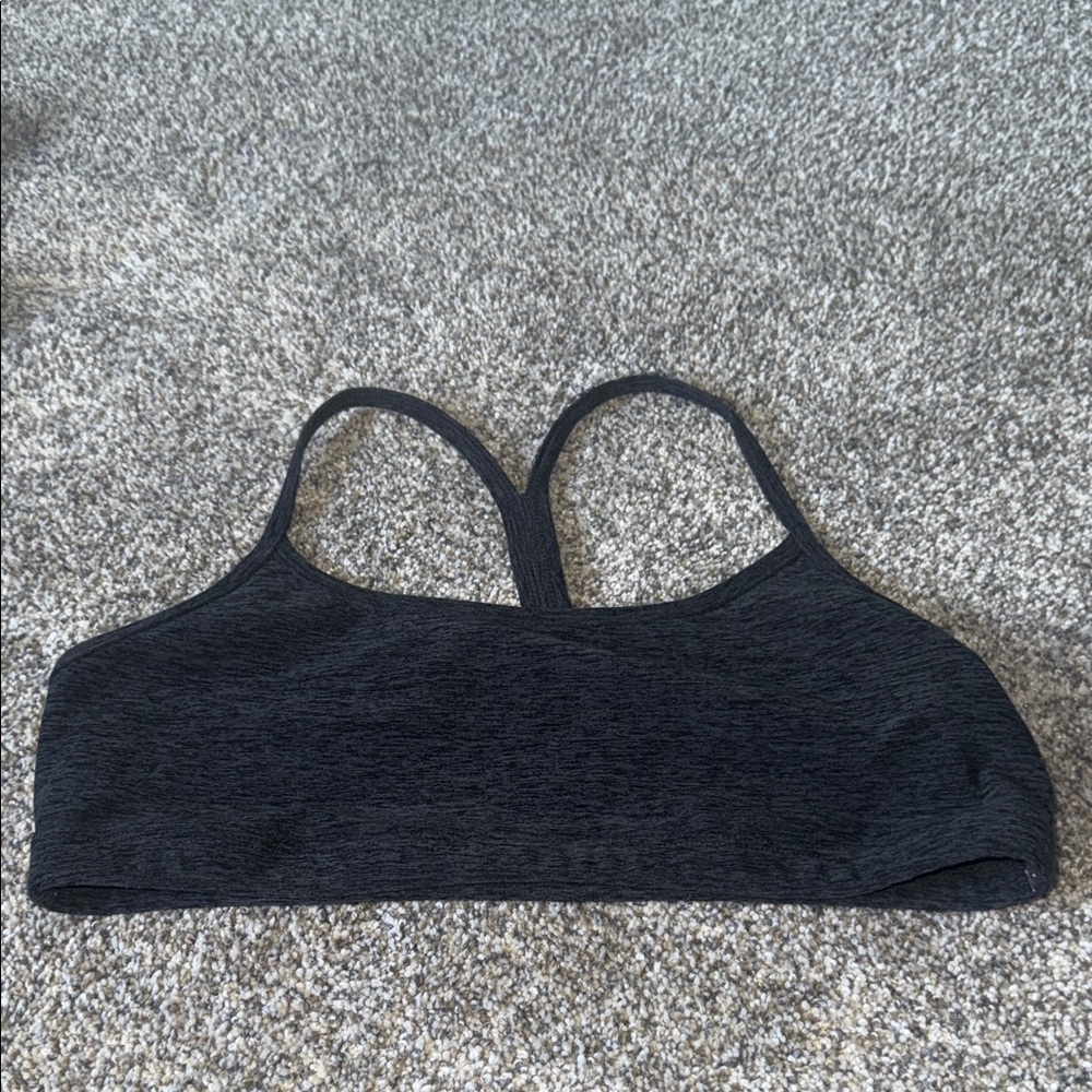 Beyond Yoga Charcoal Sports Bra